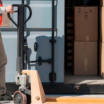 Übersee-Container-Handling